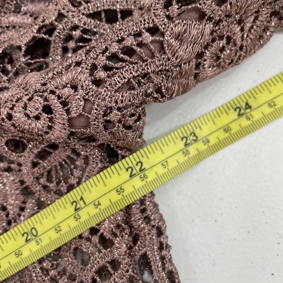 PATRA NWOT New Women's Plus Size 16 Evening Gown Mauve Pink w/ Lace Shell Long - Picture 13 of 16